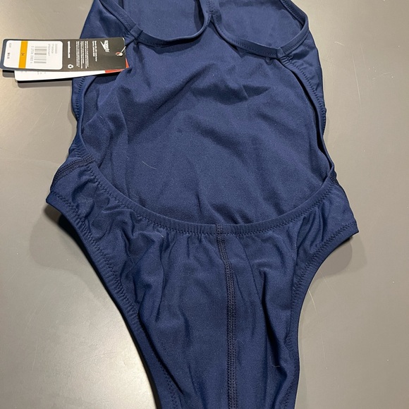 Speedo One Piece Swim Team Style - Navy - Picture 5 of 8